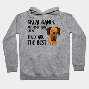 great danes are more than great - they're the best Hoodie